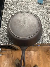 Vintage Lodge #8 Cast Iron Chicken Fryer Deep Skillet – Made in USA – Restored