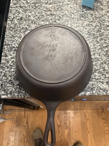 Vintage Lodge #8 Cast Iron Chicken Fryer Deep Skillet – Made in USA – Restored