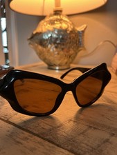 Balenciaga Authentic Women’s/Men’s Cat Eye Amber Designer Eyewear Sunglasses