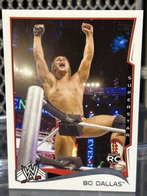 2014 Topps WWE Bo Dallas Wrestling Rookie Card #4 NXT Uncle Howdy Wyatt 6 Sick
