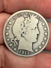 1913-S U.S. Barber Half Dollar