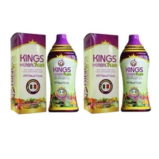 2 Bottles HERBAL PLUS Fruits Vegetables & Herb Food Supplement 1000 ml