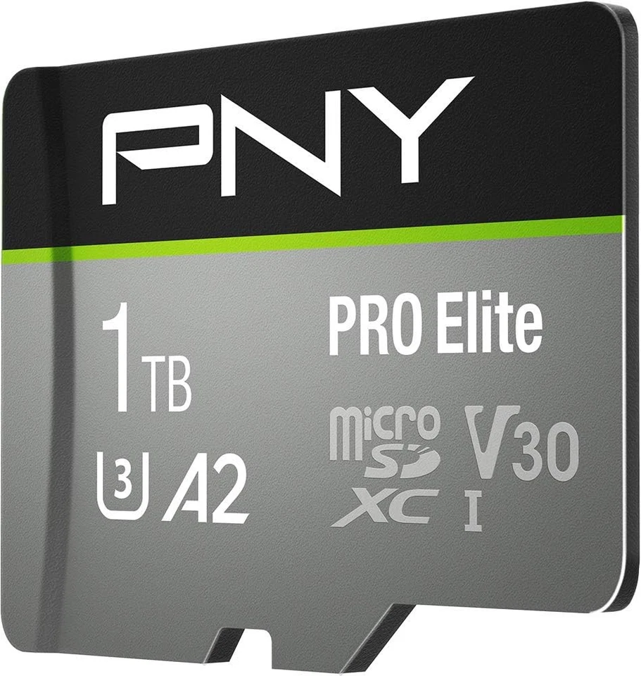 PNY PRO Elite 1TB microSDXC Memory Card + SD Adaptor with A2 App Performance + 1 - Image 2 of 4