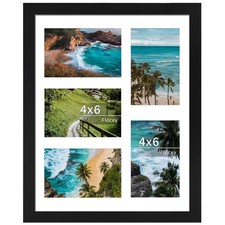 Flocey 11x14 Collage Picture Frame, Displays 5Pcs 4x6 Photos with Mat or 1Pcs...
