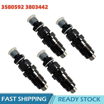 4 Pcs Fuel Injector For Volvo Penta Engine MD2040 D2-55 D2-75 3580592 3803442