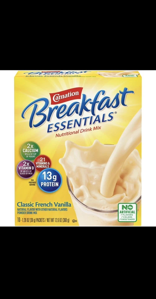 康乃馨早餐必需品混合饮料盒6-10包(共60包) — 第 2/4 张图片