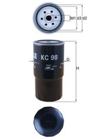 Mahle Kc 98 Kraftstofffilter FüR Bmw