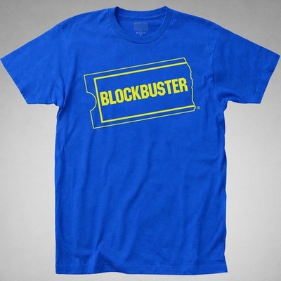 Blockbuster video T Shirt retro store vhs dvd block buster rental movie 80s 90s