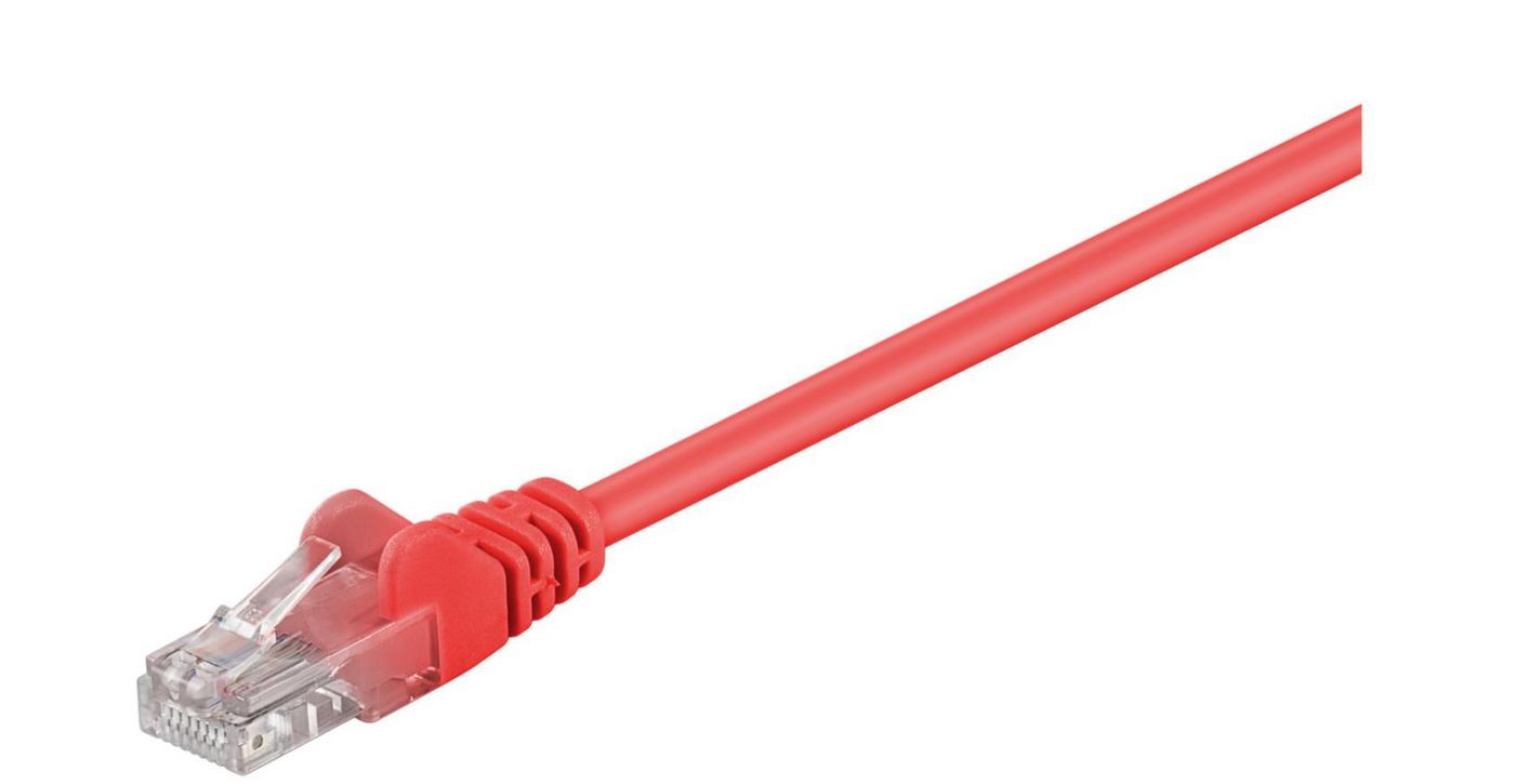 MicroConnect U/UTP CAT5e 1.5M Red PVC Unshielded Network Cable