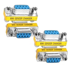 DB9 Gender Changer D-SUB 9 Pin RS-232 Connector Serial Port Cable Coupler Ada...