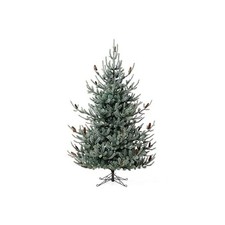Blue Spruce Christmas Tree, 7.5' Clear and Multi Lights