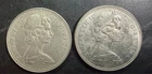 (2) 1970 Canadian 1 Dollar Coin(Queen Elizabeth II Manitoba Centennial)1870-1970