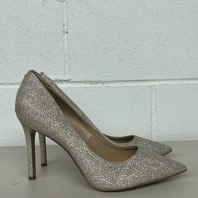 Sam edelman gold glitter heels pointed toe Danna pump sexy