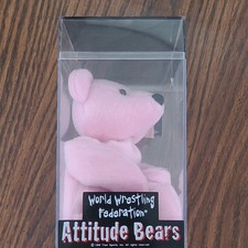 WWE WWF Attitude Bears Sable Plush Beanie Bear Vintage Figure