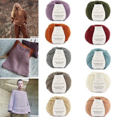 Concept by Katia ESSENTIAL ALPACA Alpaka superfine & Merinowolle Nd. 4,0-4,5 mm
