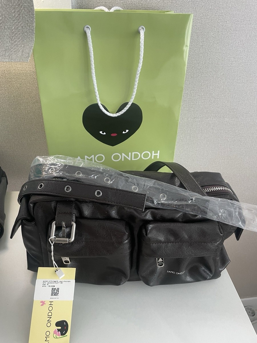 Samo Ondoh Goat Chocolate M Pocket Utility Bag - New - Korea | eBay