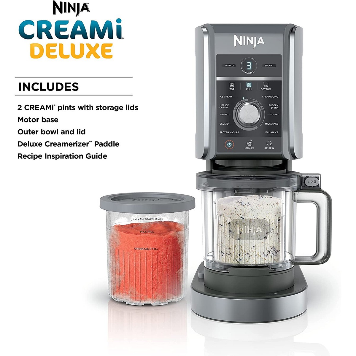 Ninja CREAMi Deluxe 11-in-1 アイスクリームメーカー 81JLhwpd0PL._UF350,350_QL50_.jpg