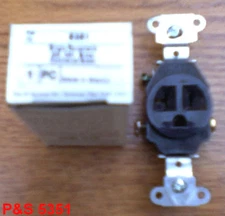 P&S 20 Amp 125 Volt HBL5351 5-20R 5351 RECEPTACLE