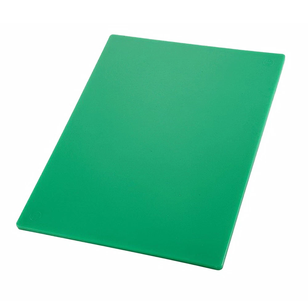 Winco Colored Cutting Board Green Polyethylene 23.9" L x 17.9" W x .5" H, 1/Each
Opens in a new wind
