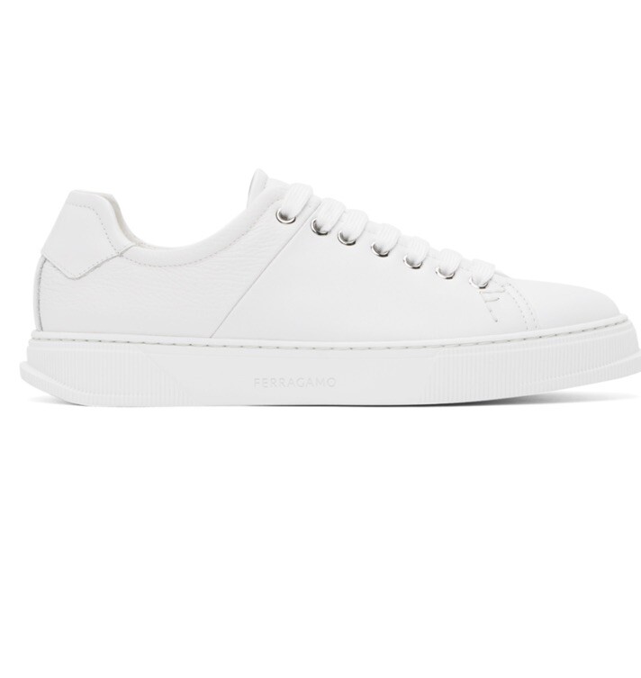 ◆Salvatore Ferragamo 最新作◆Nima スニーカー/White◆ Salvatore Ferragamo Mina Stretch Knit Low-Top Sneakers