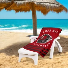 Northwest NFL Tampa Bay Buccaneers "Stripes" Beach Towel, 30" x 60"