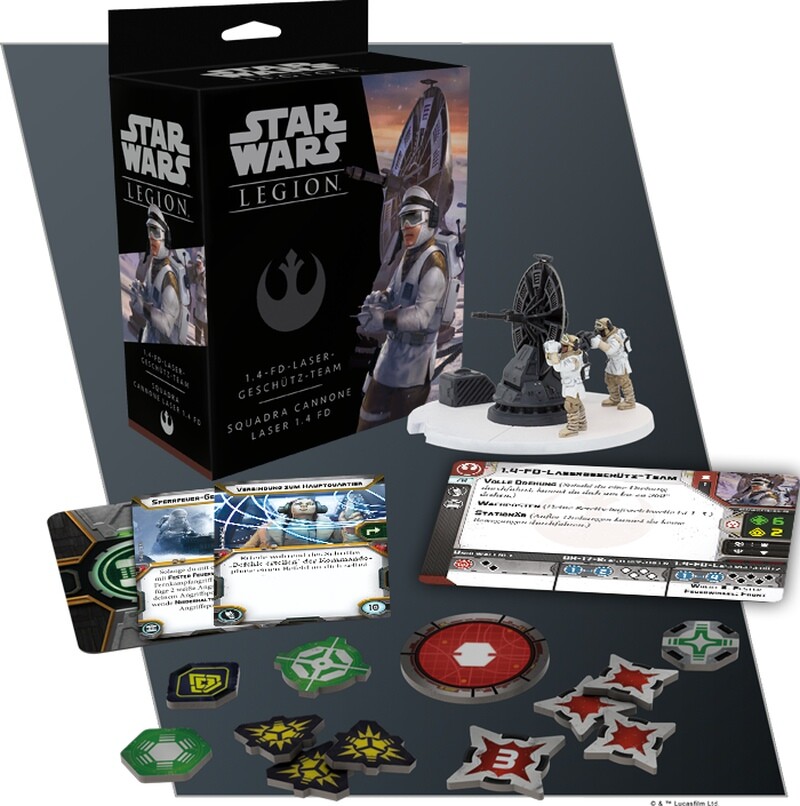 Thumbnail - Star Wars Legion 1.4-fd-lasergeschütz-team De/it Rebellen Allianz