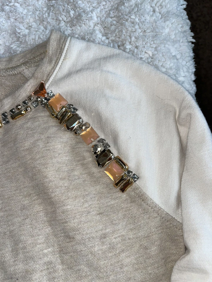 Crewcuts girls sz. 14 “ jewel” neck sweatshirt top. Soft, nt desc - Image 3 of 4