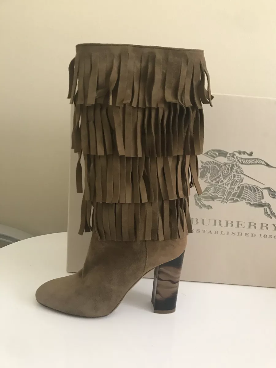 A Touch of Elegance: Burberry Tassel Boots