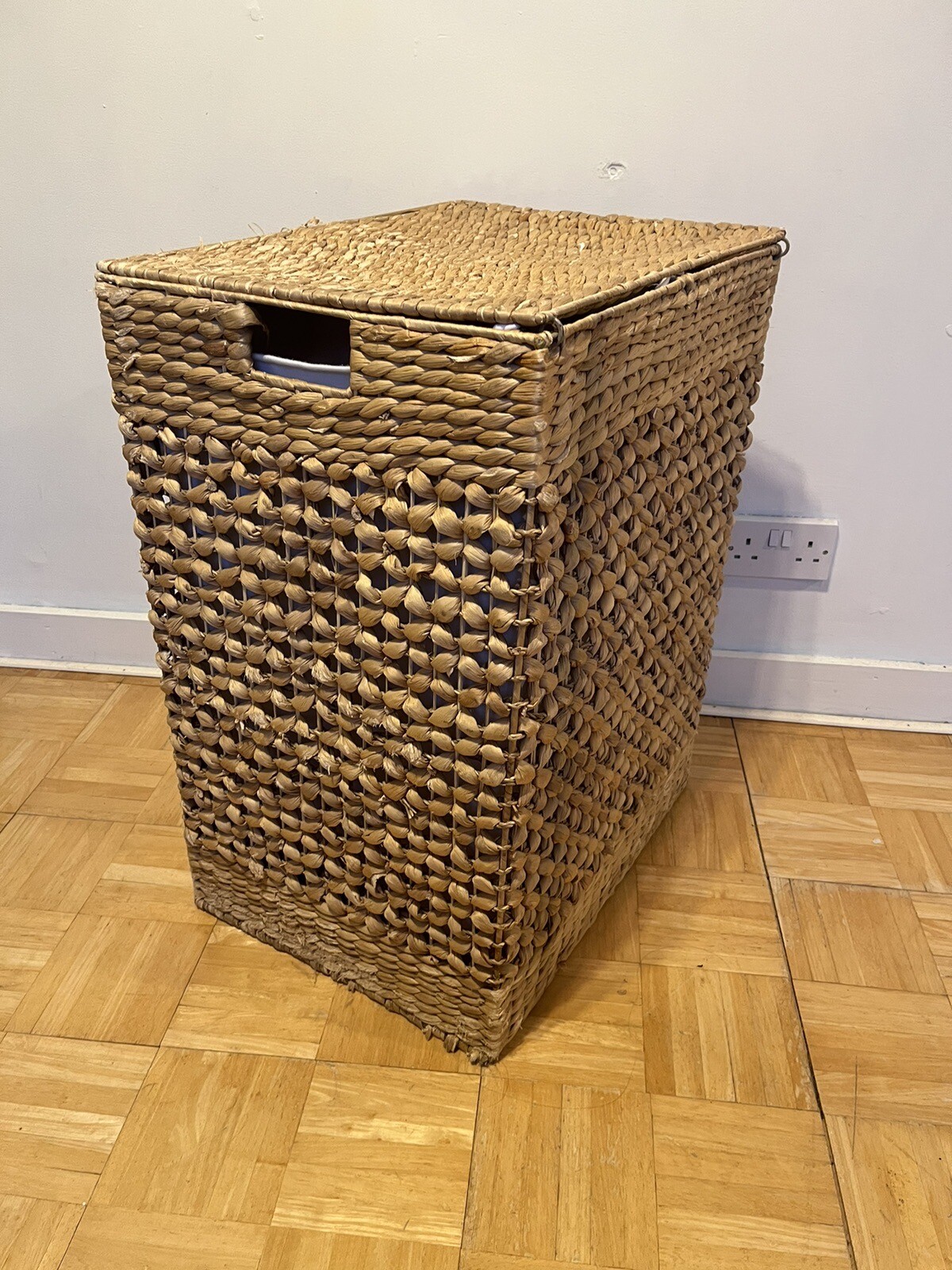 Straw Wicker Rattan Large laundry basket eBay