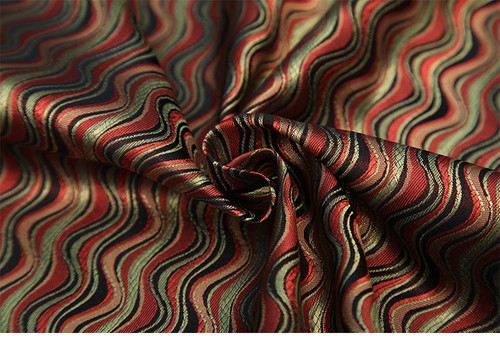 Stripe Brocade Fabric Damask Jacquard Wave Dress Upholstery Cushion 100cm*90cm - Picture 17 of 17