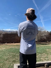 L/S Pocket Crew-neck T-shirt: Peak Supply CO Grey Marel 