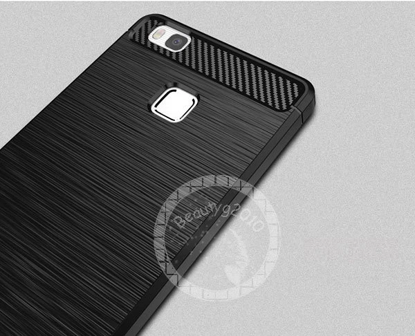 CUSTODIA COVER PER Huawei P9 Huawei P9 Lite e Plus Nero morbido TPU - Immagine 3 di 3