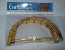 Darice - Bamboo Purse Handles -  6 inches - New Package - Item # 1977-63