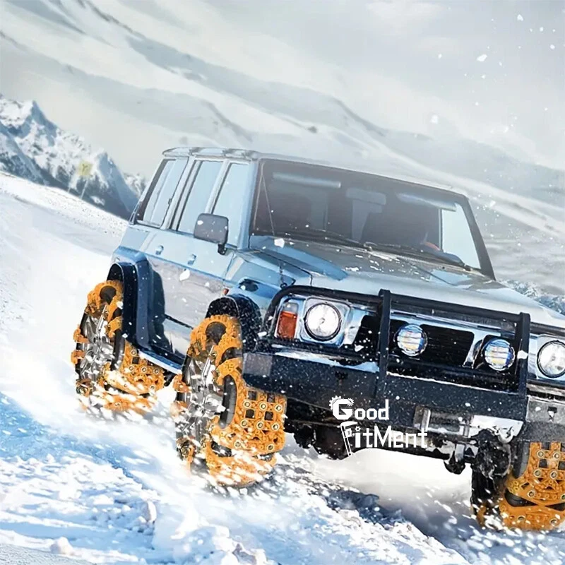 For Nissan Frontier Pickup 2005-22 6x Snow Chains Tire Chain Anti Slip Anti-Skid Foto 2 de 4