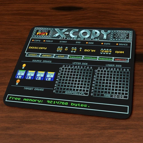 Commodore Amiga X-Copy Mouse pad VER 1 Mouse Mat Retrogame Vintage Retrogames