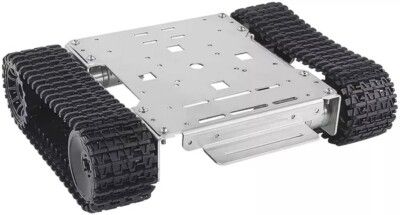 Smart Robot Car Tank Chassis Kit Stainless Steel Mini chassis-Stainless steel