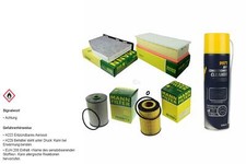 MANN FILTER Paket MANNOL Klimareiniger für VW Golf VI 5K1 2.0 TDI