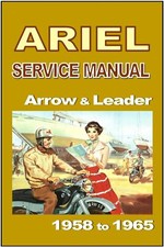 ARIEL Workshop Manual Leader Arrow Sports Golden 200 & 250 1958 to 1966 FACTORY