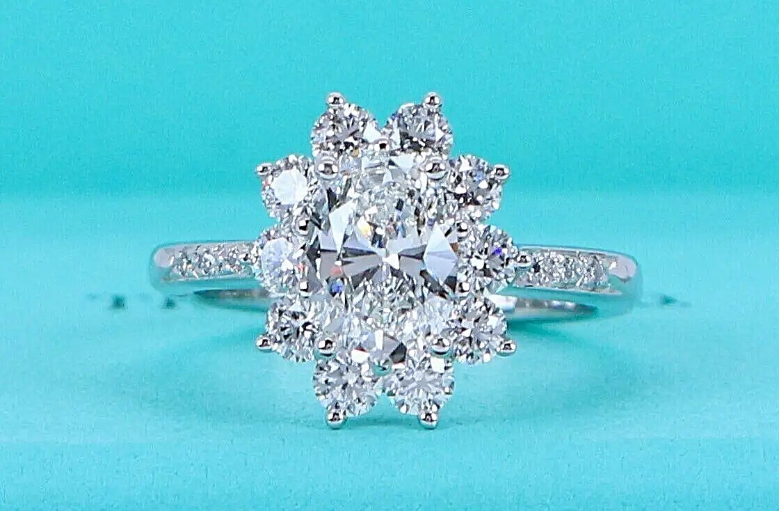 Oval Diamond Tiffany Half Carat Engagement Ring $30000 Tiffany Co