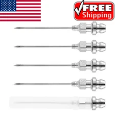 5 Pcs Grease Injector Needle Small Bearing Detachable Grease Gun Needle Tip.