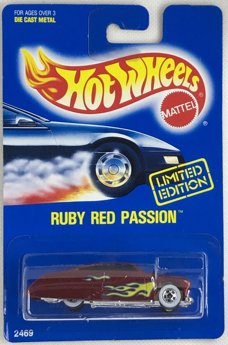 1992 Hot Wheels Ruby Red Passion Purple Passion WWBW Wheels