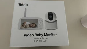 Teble Video Baby Monitor - 5.5" 720p HD Display, 1000ft Range, Lullabies