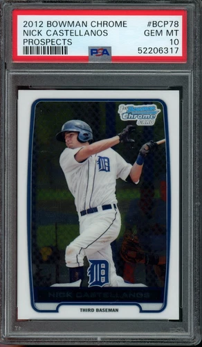 2012 Bowman Chrome Nick Castellanos Rookie RC  PSA 10