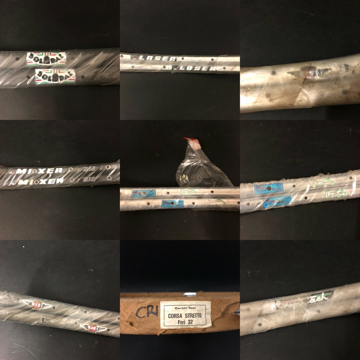 NISI SOLIDAL LASER MIXER SLUDI COUNTACH CORSA STRETT RIMS TUBULARS