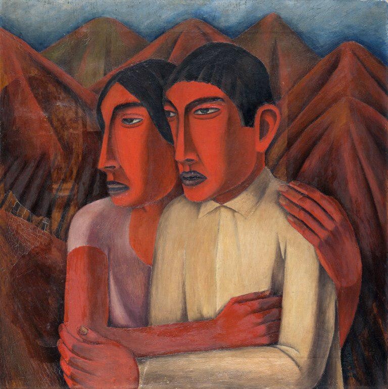 Man and Woman : Rufino Tamayo : 1926 : Archival Quality Art