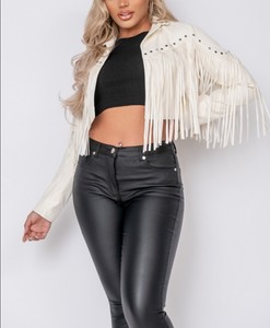 fringe crop jacket