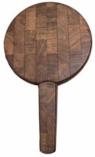 Ancien plateau à fromage en bois design ancien DANKSK avec couteau Jens Quistgaard. Marne de canard 