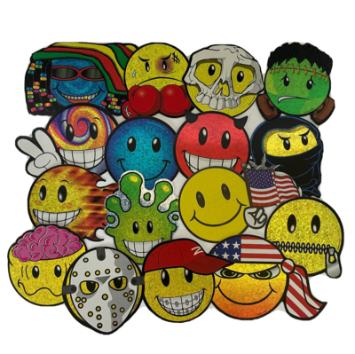 720 Stuks Smiley Stickers - 25mm Kleurrijke Stemming Stickers Rood Geel Groen Voor Beloning En Decoratie
