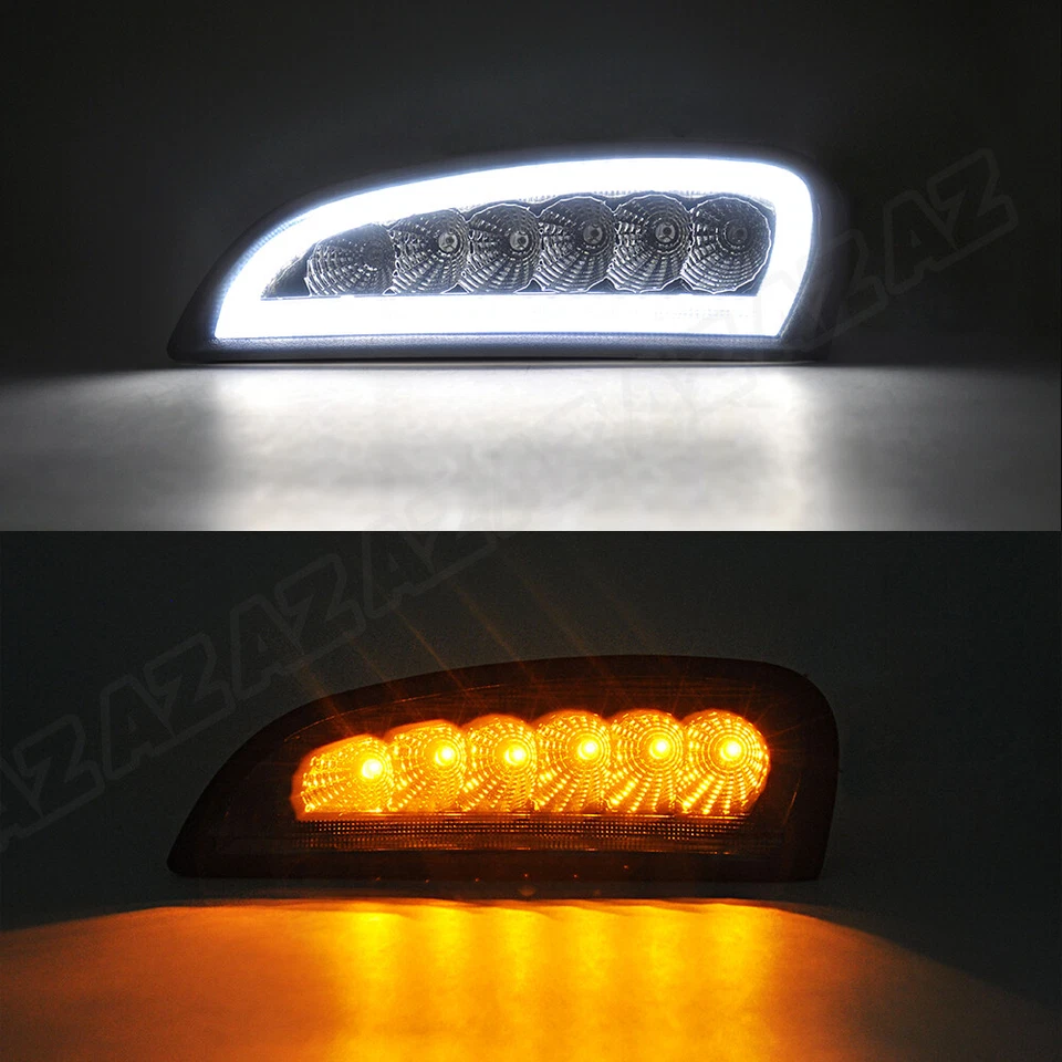 2X LED DRL Daytime Running Light Turn Signal Lamp For Porsche Cayenne 2007-2010 Foto 2 de 4
