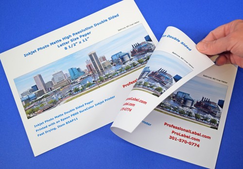 Inkjet Paper 25 Sheets Double Sided Matte Archival Quality 8 1/2 x 11 - 第 1/3 張圖片